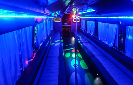 Interior of Limo Bus
